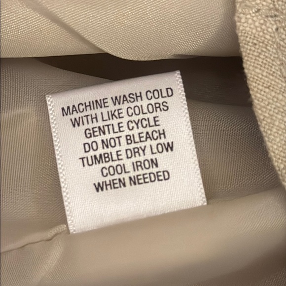 St. John's Bay Cream Blazer 100% Linen Jacket - Picture 7 of 10